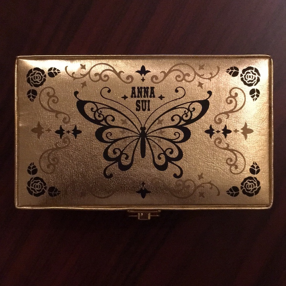 BRAND NEW Anna Sui Golden Butterfly Jewelry Box